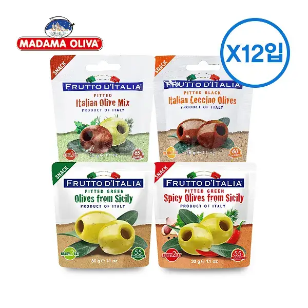 [무료배송] 마다마 올리브스낵(30g x 12개) 다구성